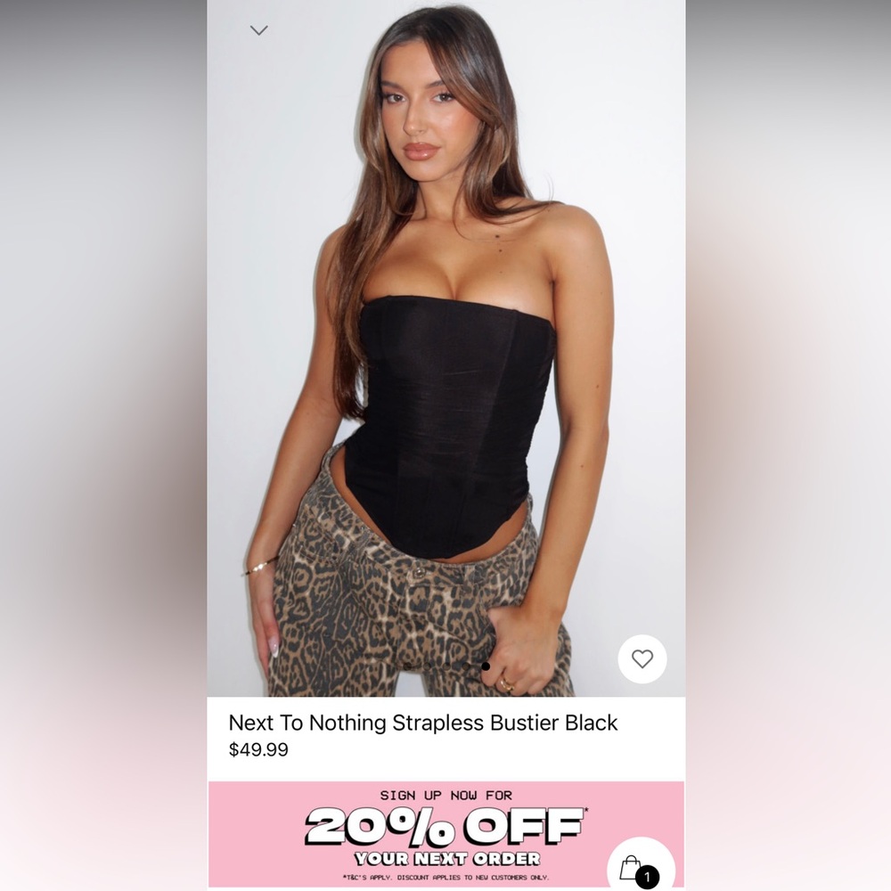 White Fox Next To Nothing Bustier